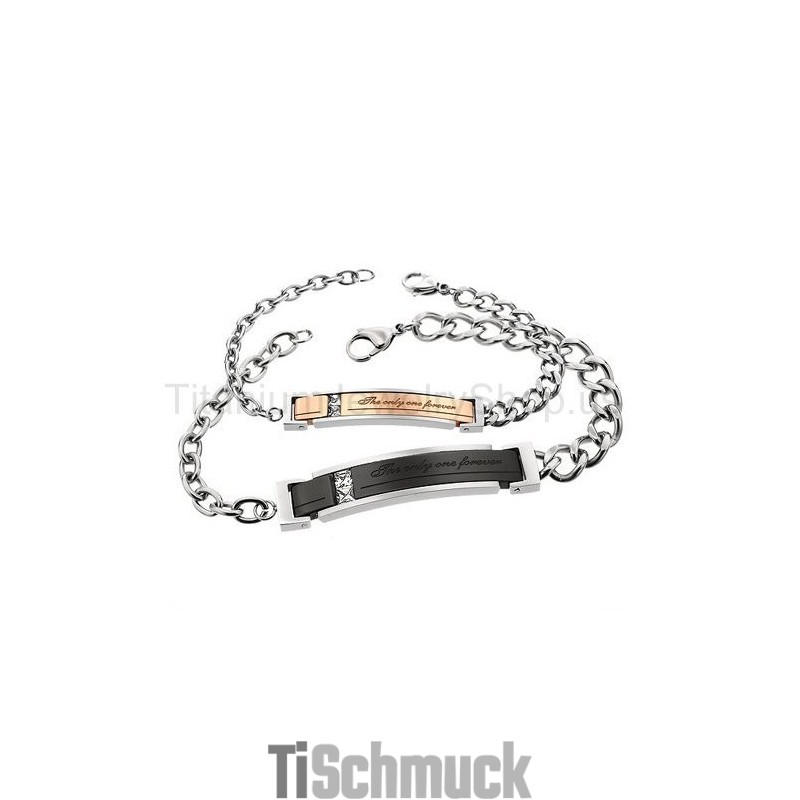 Die Einzigen Titan-Liebhaberarmbänder Für Immer Die Einzigen Titan-Liebhaberarmbänder Für Immer