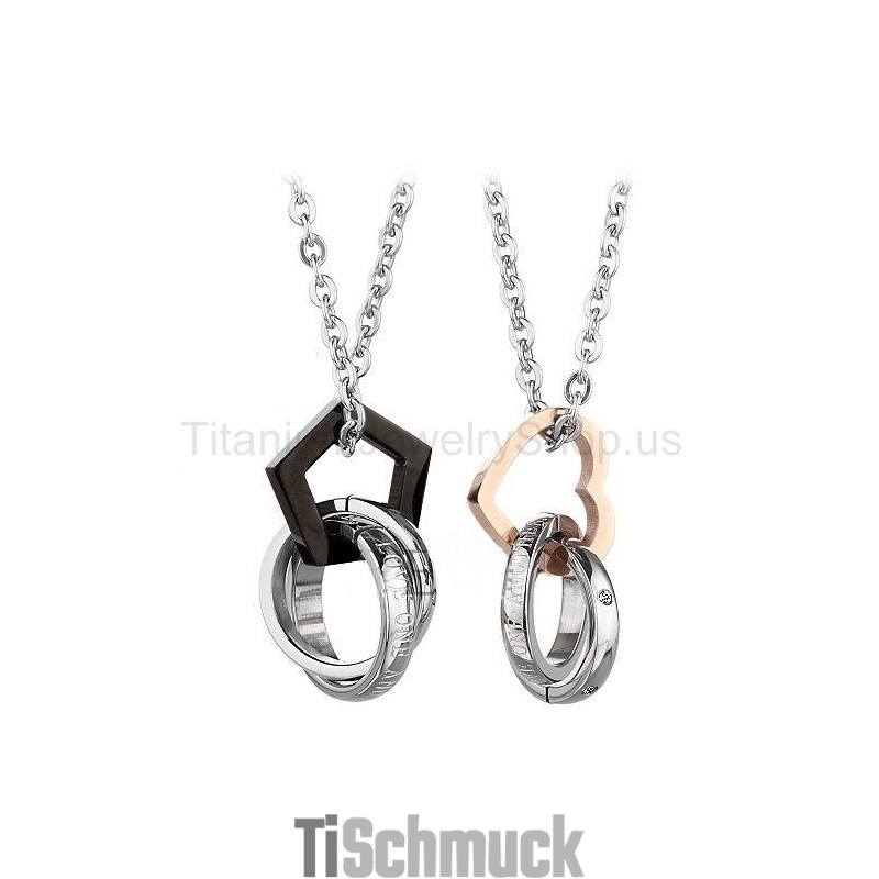 Titan-Anhänger Mit Drei Kreisen Für Liebhaber