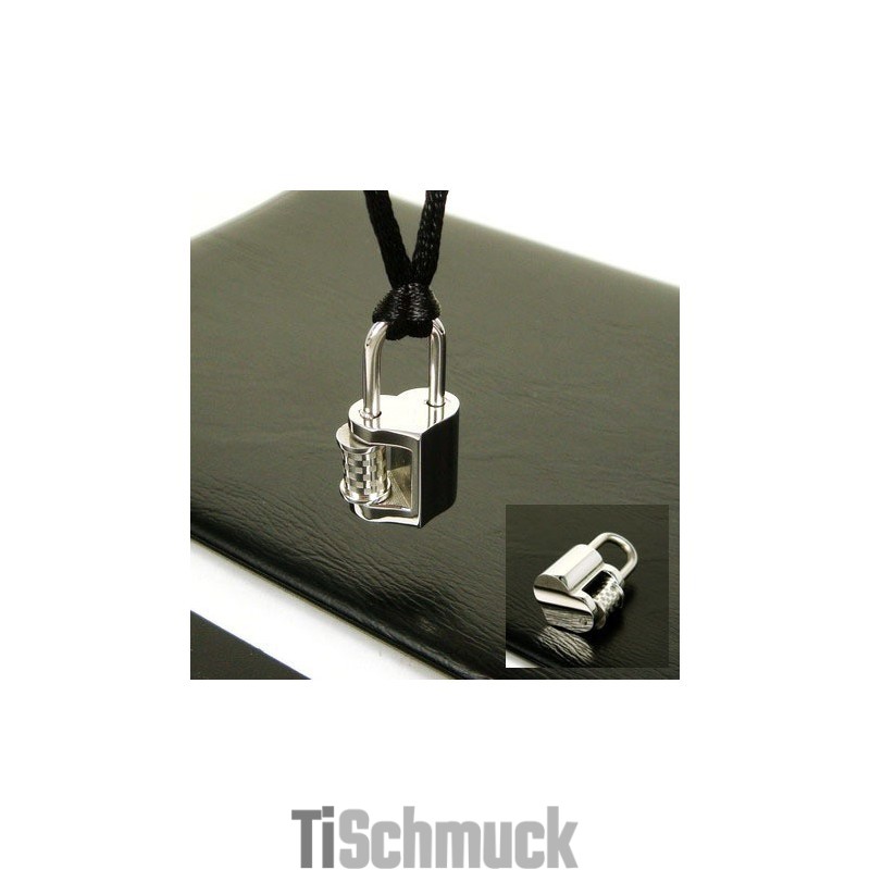 Cool Man Love Lock Halskette Mit Anhänger Aus Reinem Titan