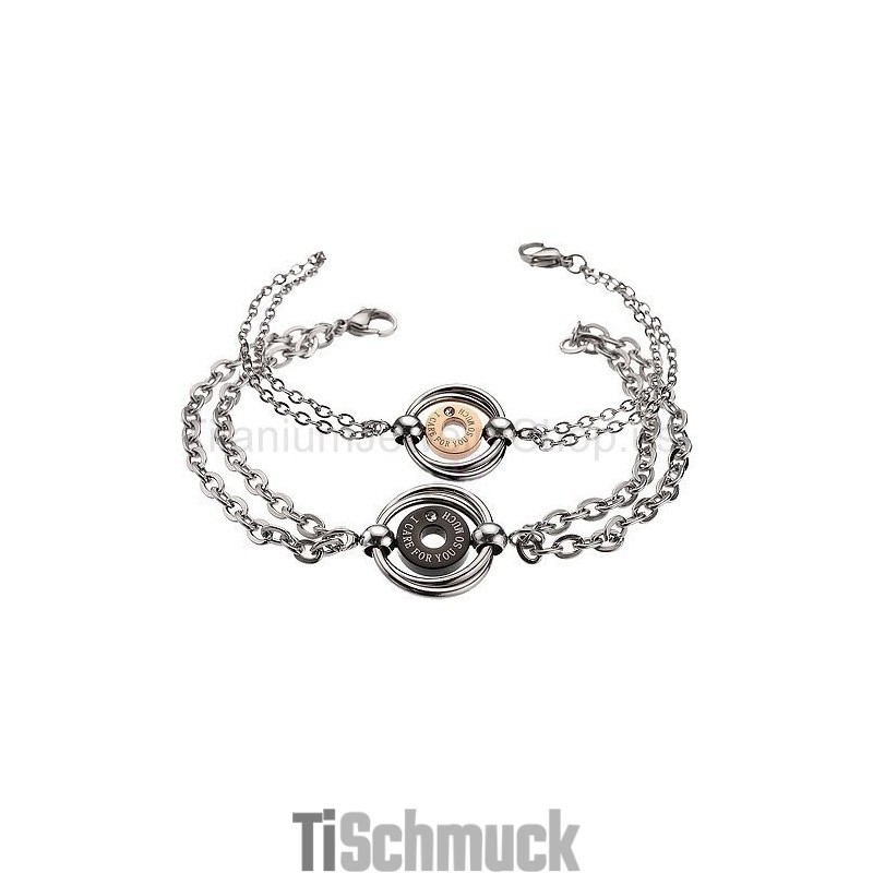 Ich Sorge Mich So Sehr Um Dich Titan-Liebhaberarmbänder