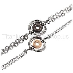 Ich Sorge Mich So Sehr Um Dich Titan-Liebhaberarmbänder