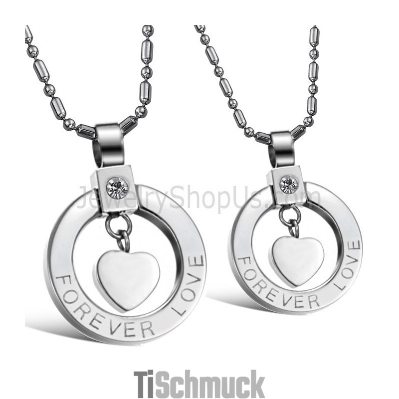 Titan Silber Sweetheart "Forever Love" Liebhaber Anhänger Mit Strass Und Kostenlosen Ketten C415 Titan Silber Sweetheart "Forever Love" Liebhaber Anhänger Mit Strass Und Kostenlosen Ketten C415
