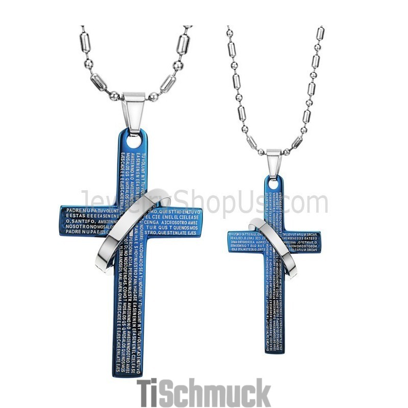 Titan Blaues Kreuz Bibel Liebhaber Anhänger Mit Kostenlosen Ketten C287 Titan Blaues Kreuz Bibel Liebhaber Anhänger Mit Kostenlosen Ketten C287