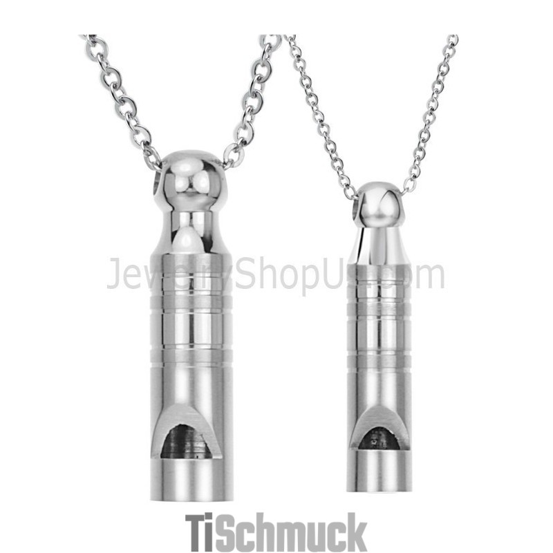 Titan-Silber-Anhänger „Lovers Whistle“ Mit Kostenlosen Ketten 205