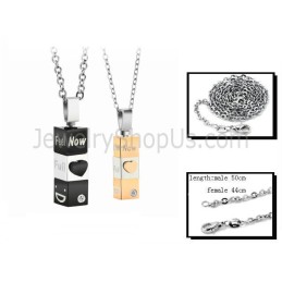 Titan Schwarz Und Gold Quader Liebhaber Anhänger Mit Kostenlosen Ketten C482