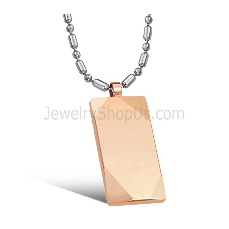 Roségoldener Wolfram-Anhänger Mit Hochglanzpolitur C638 Roségoldener Wolfram-Anhänger Mit Hochglanzpolitur C638