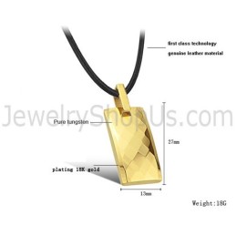 Wolfram-Gold-Anhänger Mit Kompliziertem, Facettenreichem Design C632