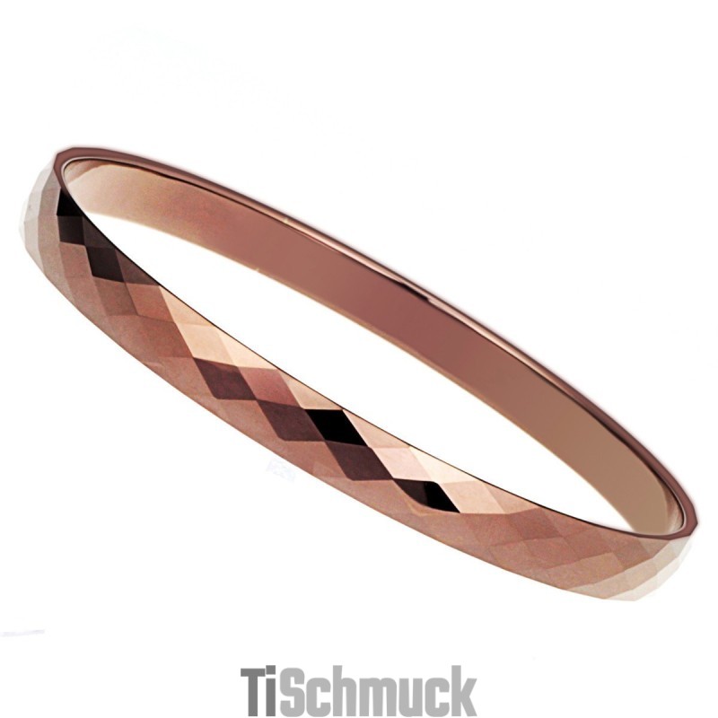 Wolfram Hochglanz Roségold Armband Paar Armreifen C889 Wolfram Hochglanz Roségold Armband Paar Armreifen C889