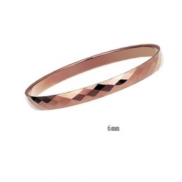 Wolfram Hochglanz Roségold Armband Paar Armreifen C889