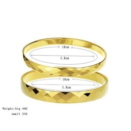 Gold Wolfram Komplizierte Multifaceted Design Armreif C887