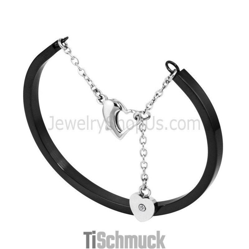 Tatanium Armreif Verstellbar (Schwarz, Silber, Roségold) Bg810 Tatanium Armreif Verstellbar (Schwarz, Silber, Roségold) Bg810