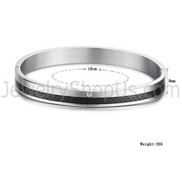 Tatanium Paar-Armreifen Mit Gittermuster In Roségold Und Schwarz Mit Strasssteinen C746