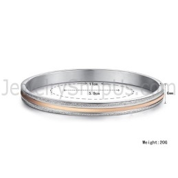 Tatanium Paar-Armreifen In Roségold Und Schwarz C869