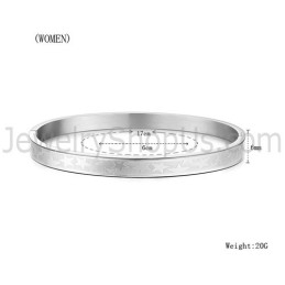 Tatanium Paar Armreifen Mit Sternen C863