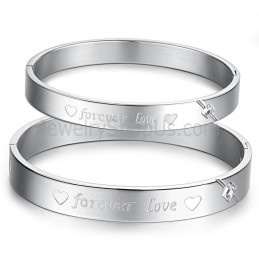 Tatanium Sweetheart "Forever Love" Paar-Armreifen Mit Strasssteinen C847