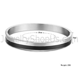 Tatanium Schwarz Und Paar Armreifen C822