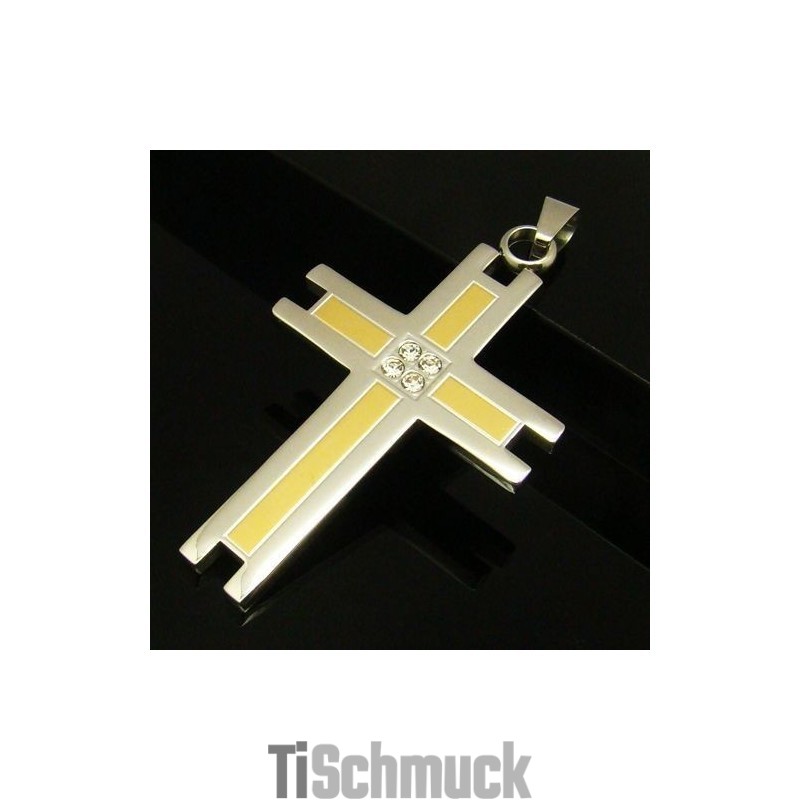 Cool Man Kreuz Anhänger Aus Reinem Titan Als Geschenk