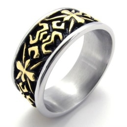 Goldener Vintage-Ring Aus Titan