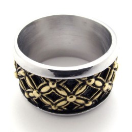 Farbiger Vintage Titanring