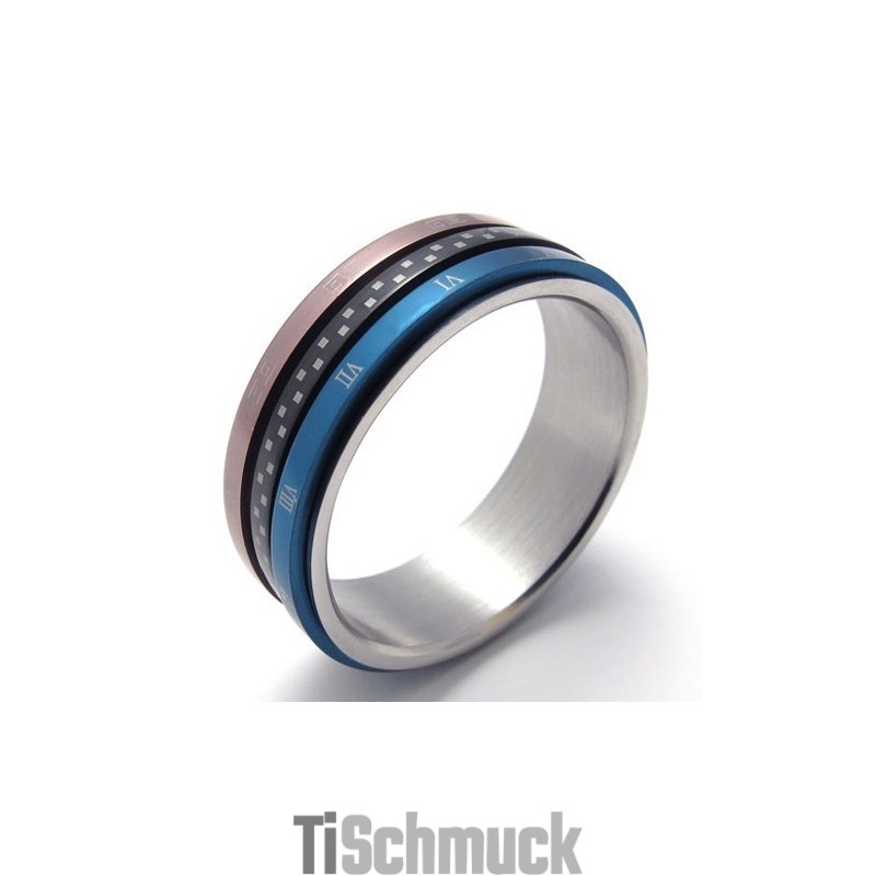 Farbiger Titanring