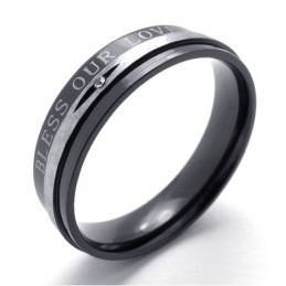 Diamant-Ring Aus Schwarzem Titan