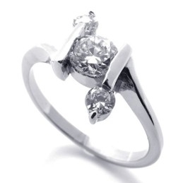 Diamant-Titanring Für Damen