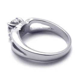 Damen-Diamantring Aus Titan