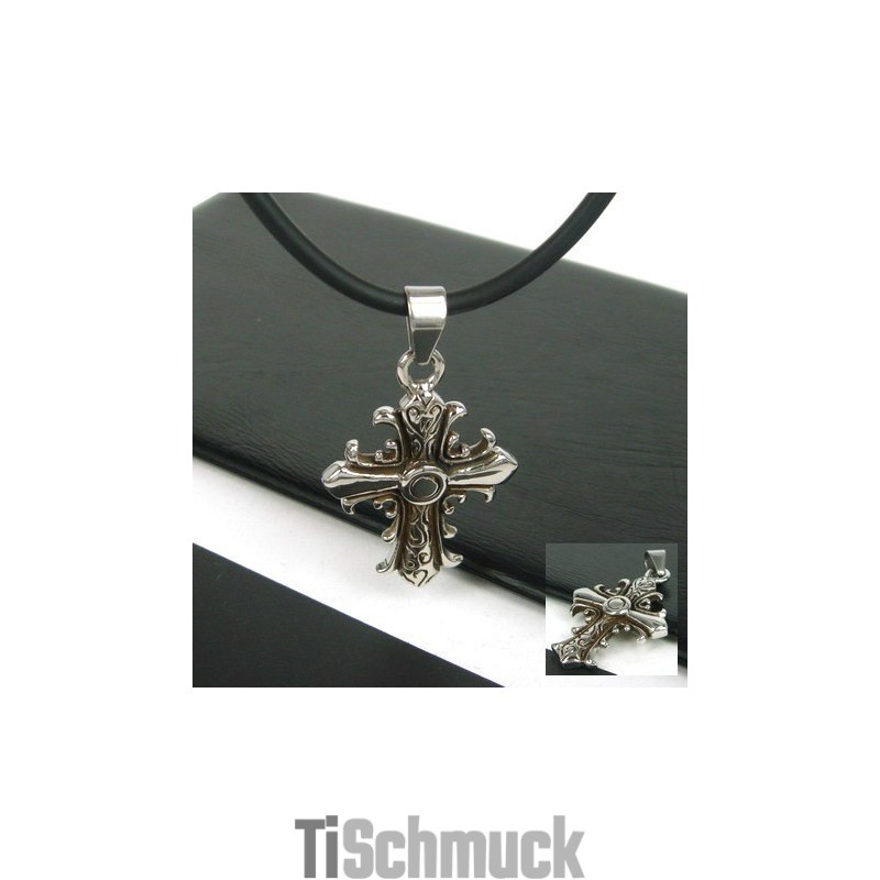 Mann Exklusives Kreuz Anhänger Aus Reinem Titan Geschenk Mann Exklusives Kreuz Anhänger Aus Reinem Titan Geschenk
