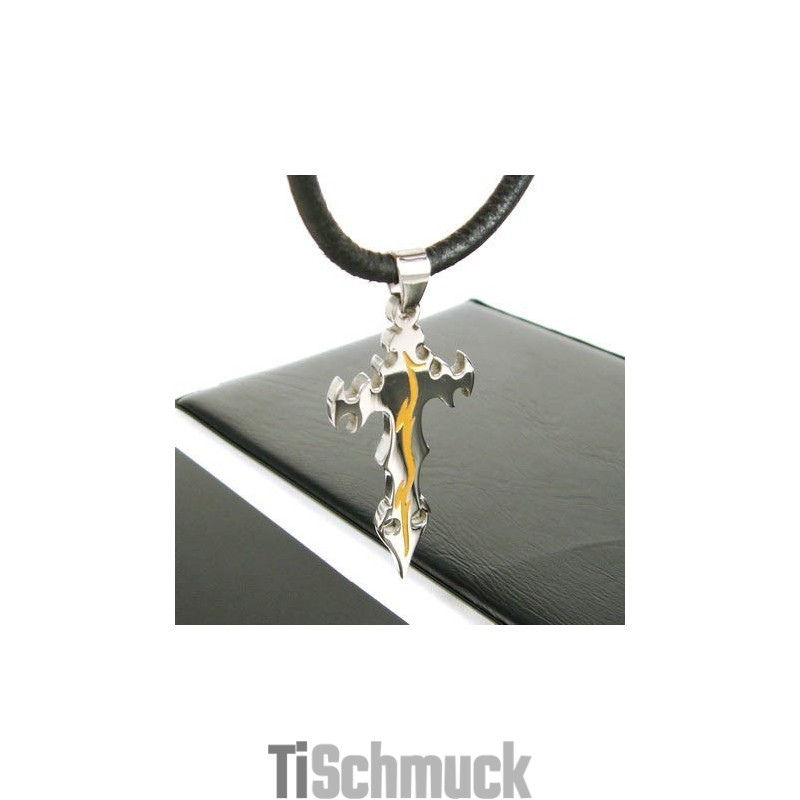 Noble Man Kreuz Anhänger Aus Reinem Titan Mit Kostenloser Kette Noble Man Kreuz Anhänger Aus Reinem Titan Mit Kostenloser Kette
