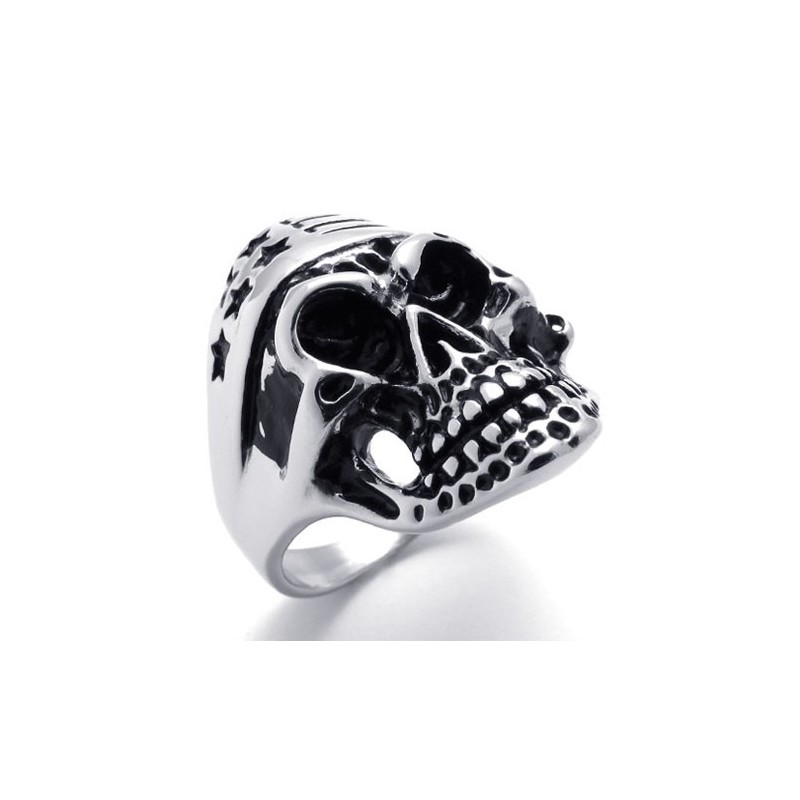 Titanring Mit Totenkopf