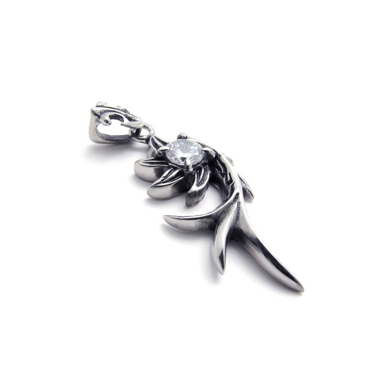 Meerjungfrau Diamant Titan Anhänger