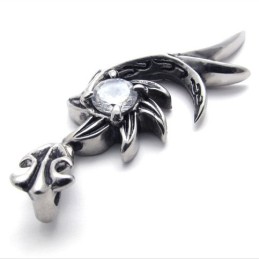 Meerjungfrau Diamant Titan Anhänger