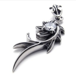 Meerjungfrau Diamant Titan Anhänger