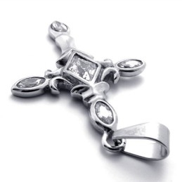 Kreuzanhänger Aus Titan Mit Diamanten