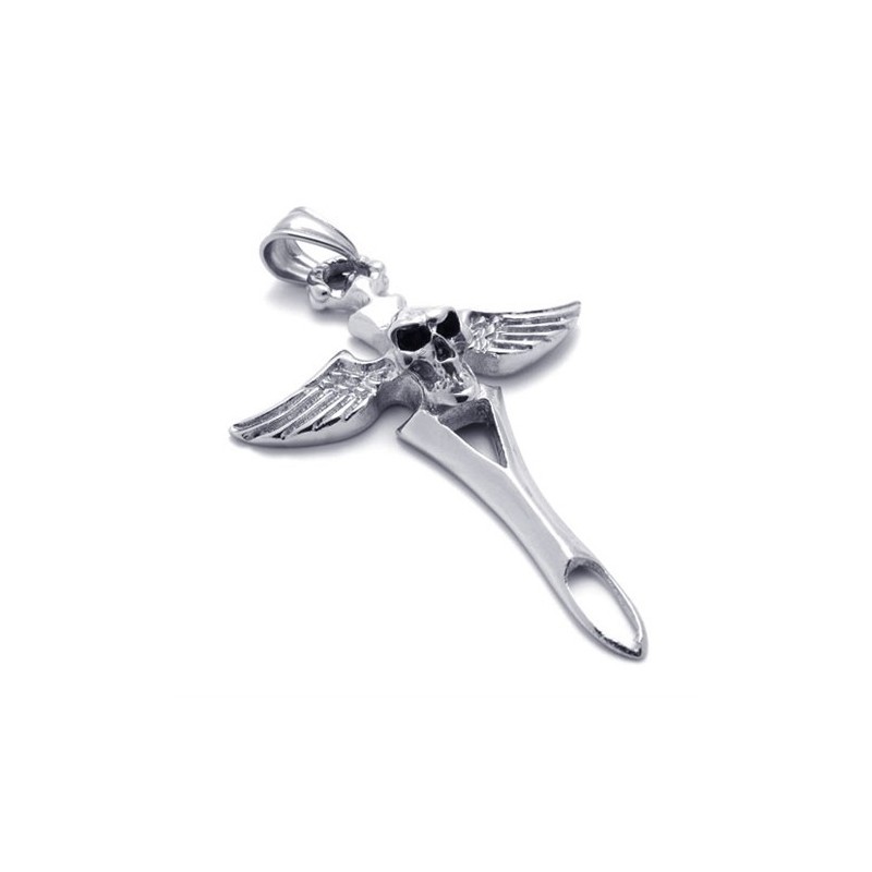 Kreuz-Totenkopf-Anhänger Aus Titan