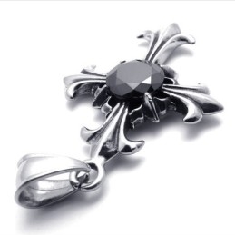 Edelstein-Kreuzanhänger Aus Titan