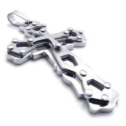 Gold Titan Kreuz Anhänger