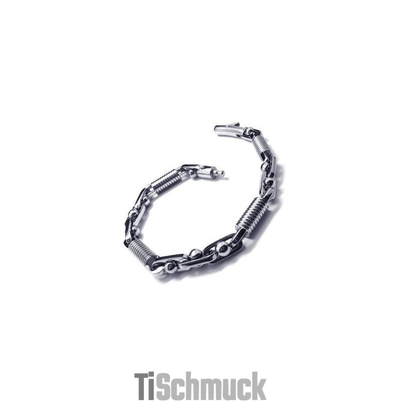 Herren-/Jungen-Silberarmband Aus Reinem Titan 316L Herren-/Jungen-Silberarmband Aus Reinem Titan 316L