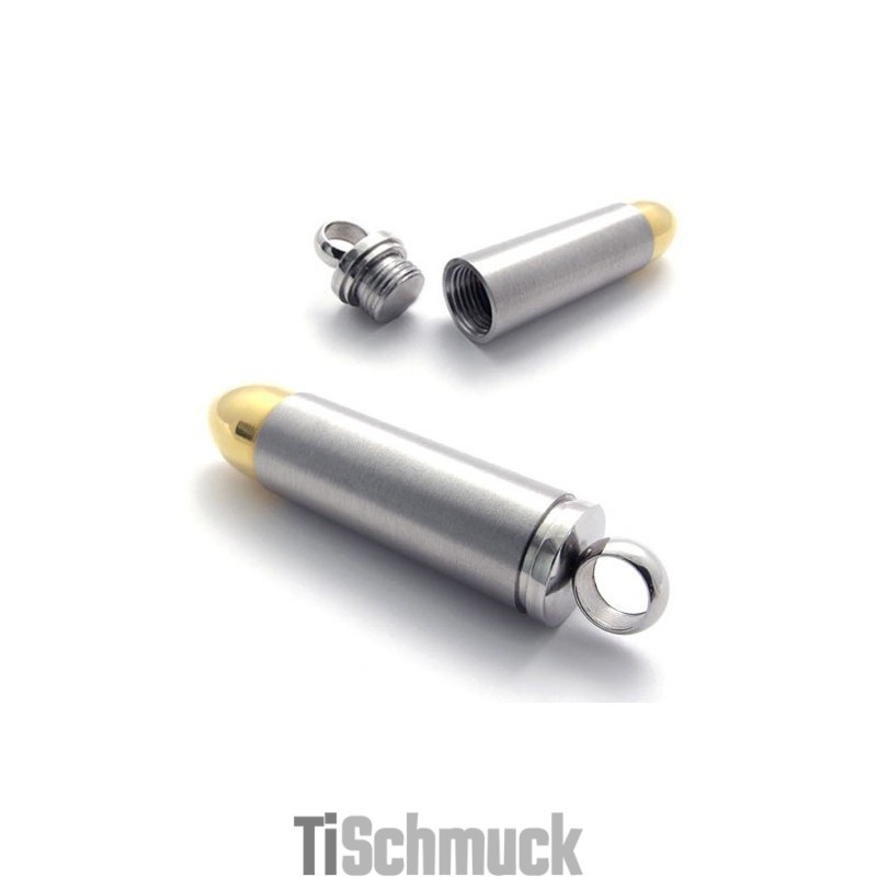 Titan-Anhänger Mit Goldenem Akzent