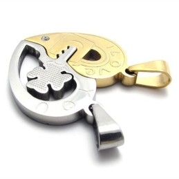 Gold Accent Lovers Titan Anhänger