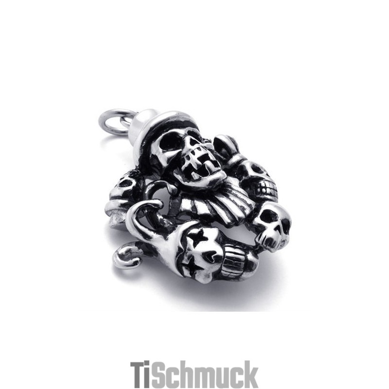 Totenkopf-Anhänger Aus Titan Totenkopf-Anhänger Aus Titan