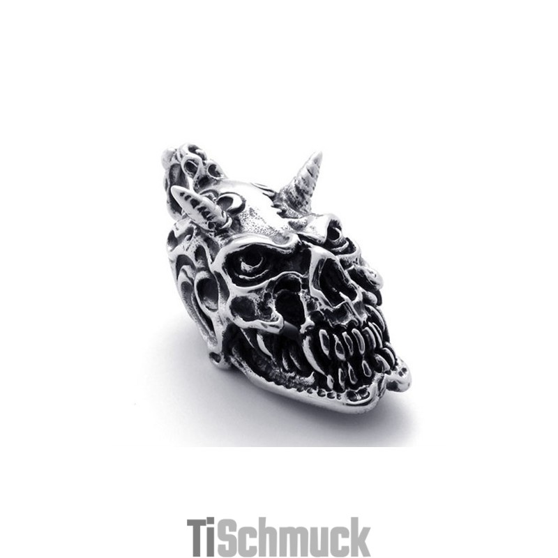 Totenkopf-Anhänger Aus Titan