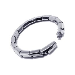 Armreif Mit Charms Aus Reinem Titan Für Herren Und Jungen, Silber