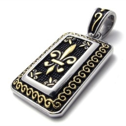 Goldener Dog Tag Titan Anhänger