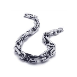 Herren- Und Jungenarmband Aus Reinem Titan Mit Gliedern Und Charms