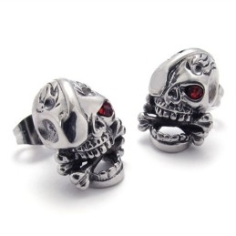 Totenkopf-Titan-Ohrringe