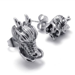 Chinesische Drachen-Titan-Ohrringe