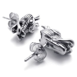 Chinesische Drachen-Titan-Ohrringe