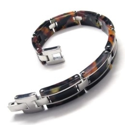 Herren Jungen Reines Titan Gummi Armband Charm Armreif
