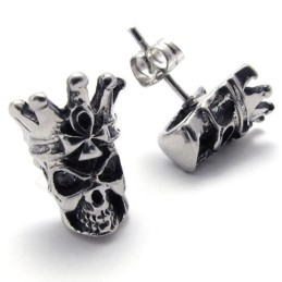 Totenkopf-Titan-Ohrringe